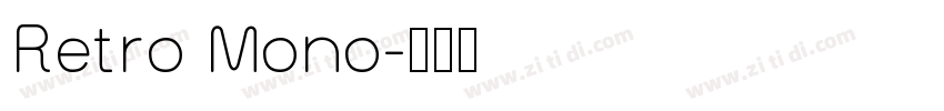 Retro Mono字体转换